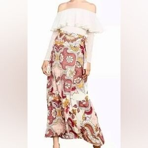 BCBGMAXAZRIA  True Wrap Floral Skirt New With Tags